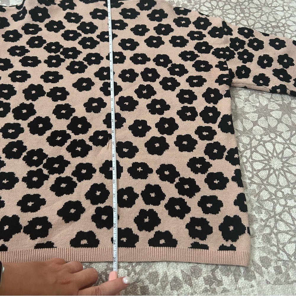 PRETTYGARDEN Women's Knit Floral Print Sweater Crewneck Long Sleeve- Size L - Picture 10 of 11